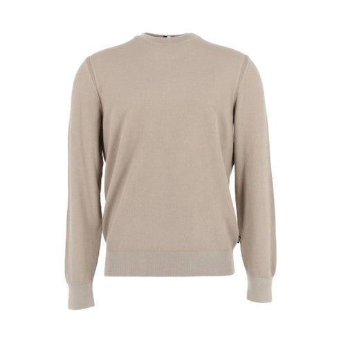 Boss Maglia Maglia Uomo a girocollo in cotone Beige - Francavilla Moda